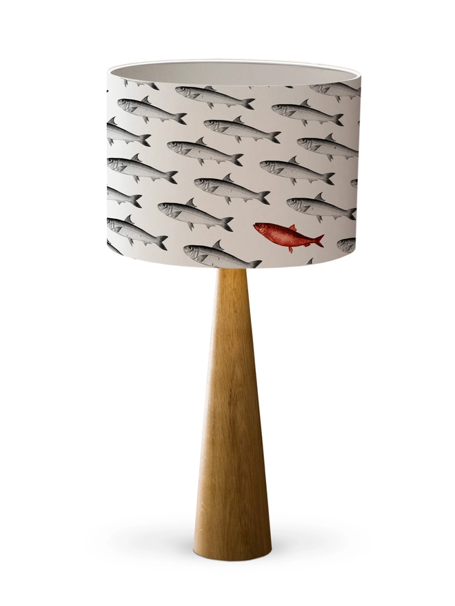 Red Herring and sardine  lampshade by Mountain & Molehill