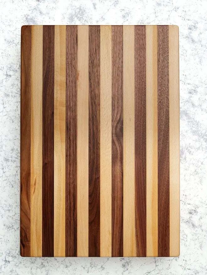 Large Chopping Board, on a marble surface. 