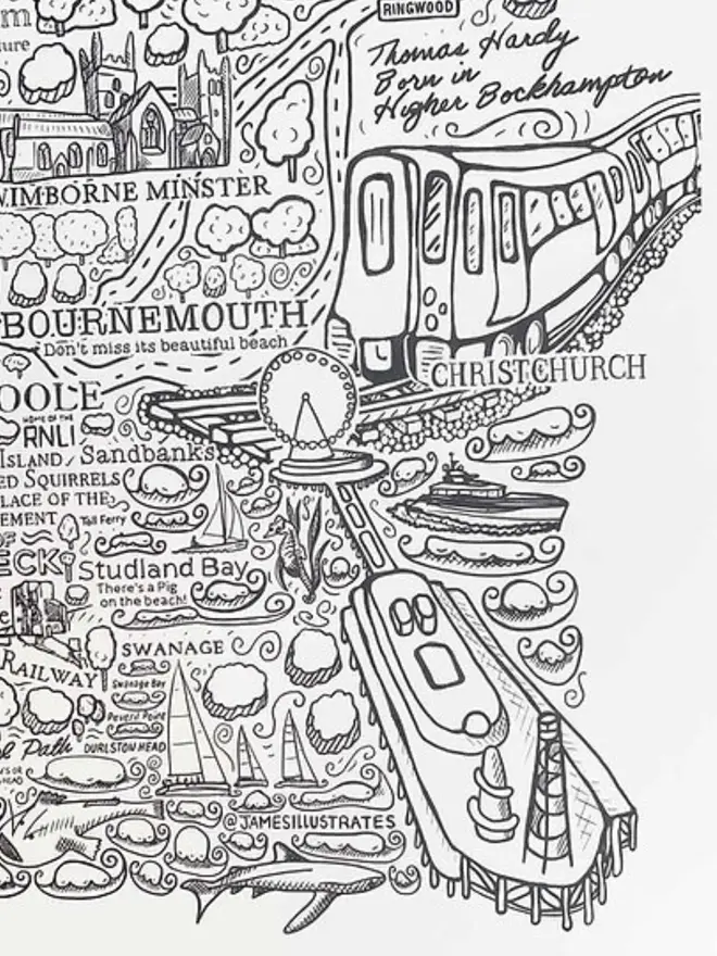 Dorset Poster Wall Art Zoom 2