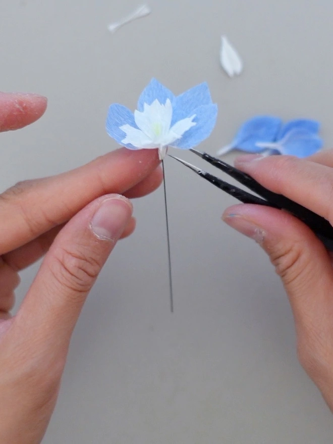 Crepe Paper Delphinium
