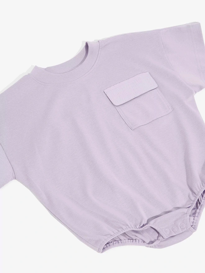 lilac toddler clothes oversized romper with pocket by studio koter ando