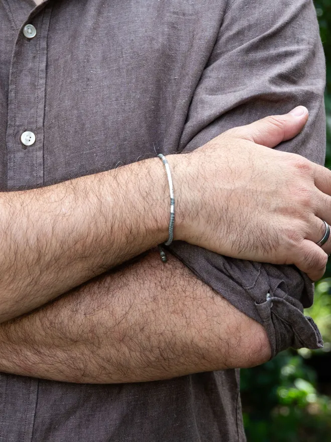 viking silver bracelet for men