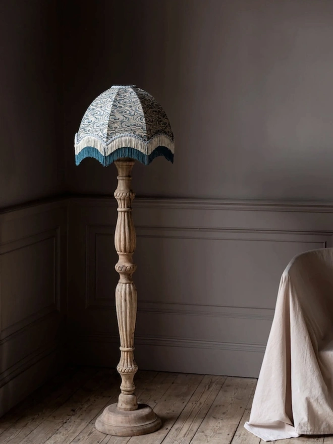 Kumo Clouds Fringed Lampshade