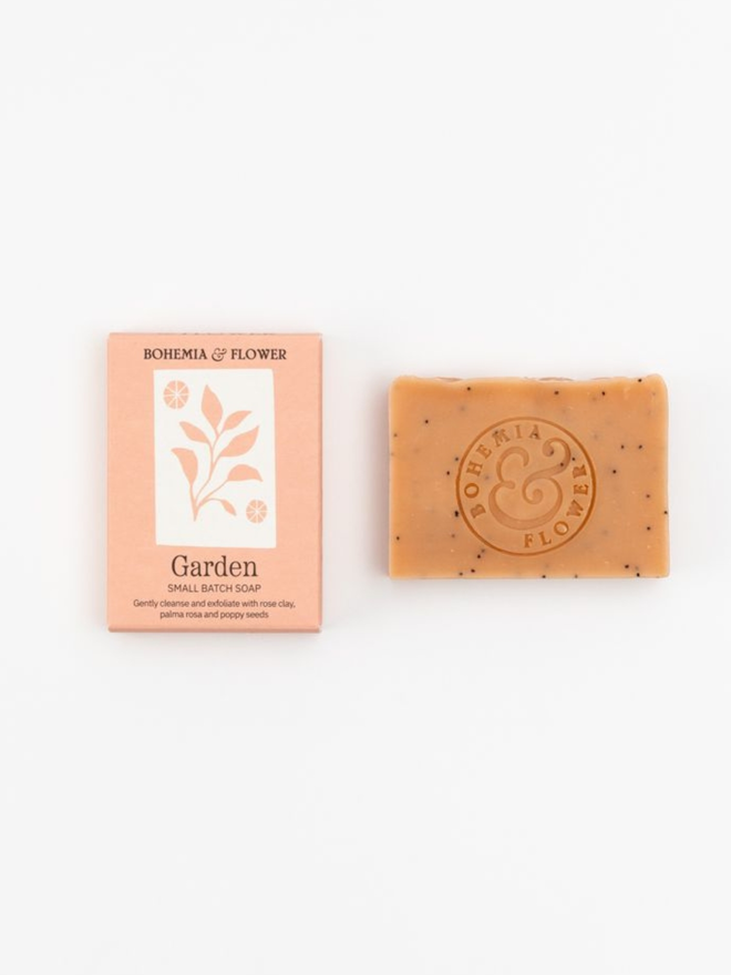 Pink Clay, Rose & Poppy Seed Garden Soap