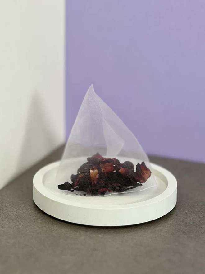 berry hibiscus tea bag