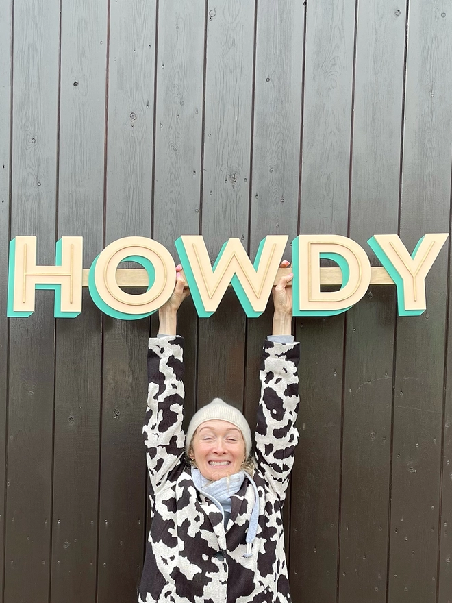 Howdy Sign by Modo and Co.