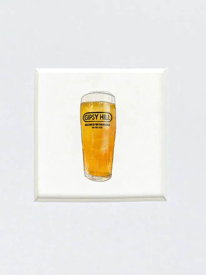 Gipsy Hill Brewery Beer Glass Tiny Print