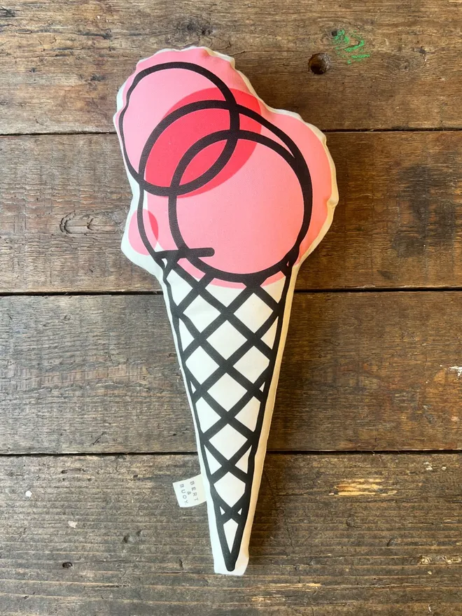 Pink Ice Cream Cushion