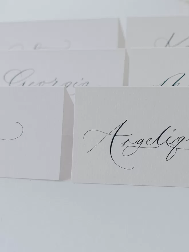 Handwritten Place Cards