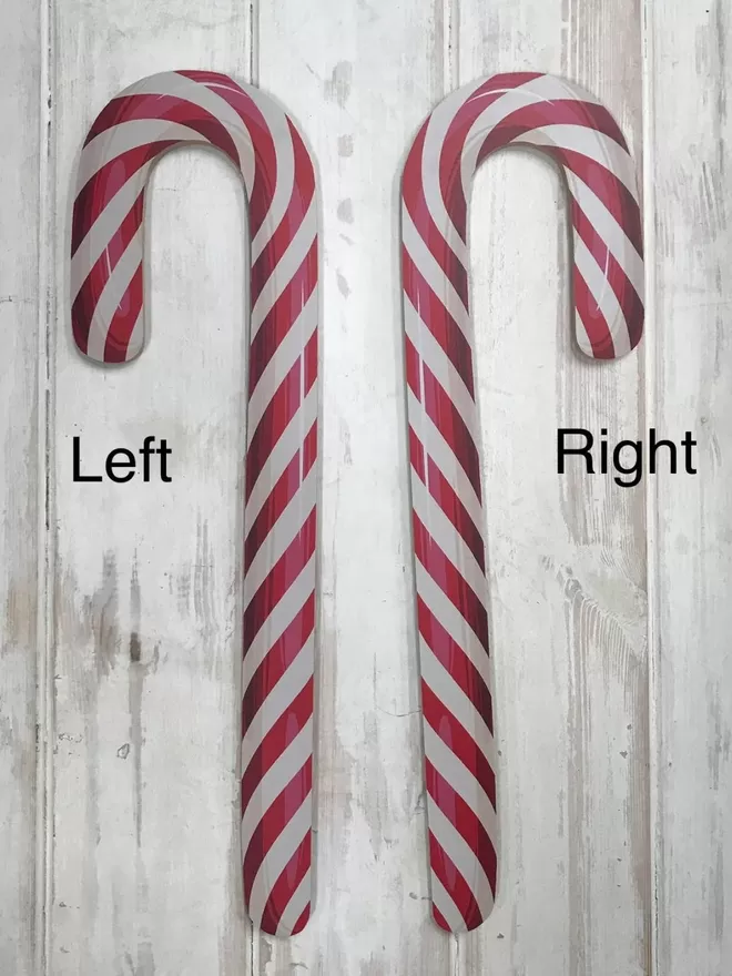 Candy Cane Left and Right.