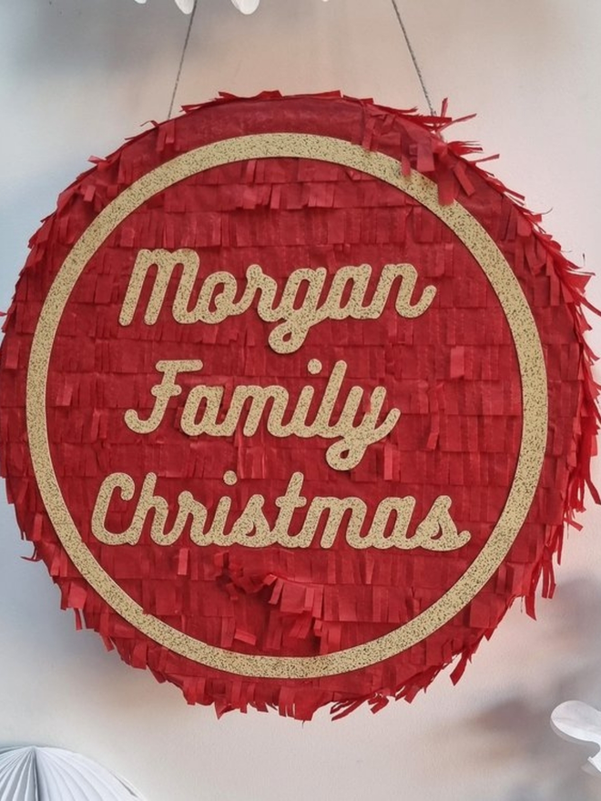 Morgan family christmas pinata