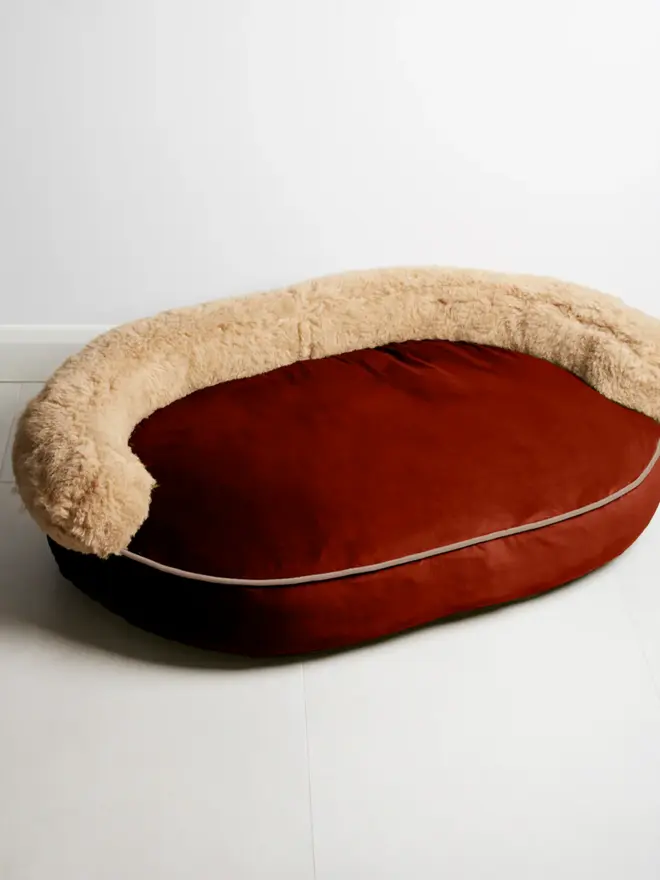 deluxe wool dog bed