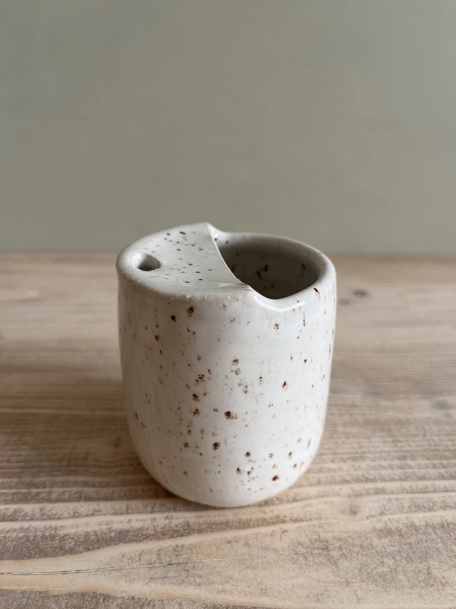 Handmade Ceramic Travel Cup White Glaze