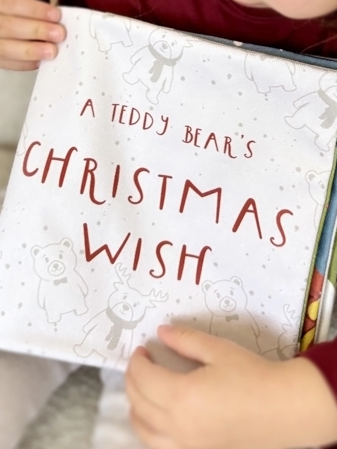 teddy bear christmas soft kids book