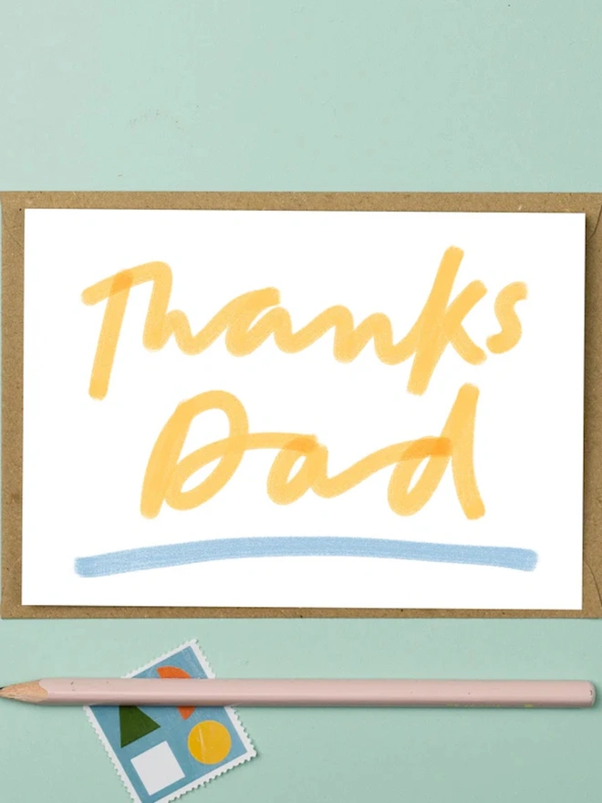 'Thanks Dad' Greeting Card