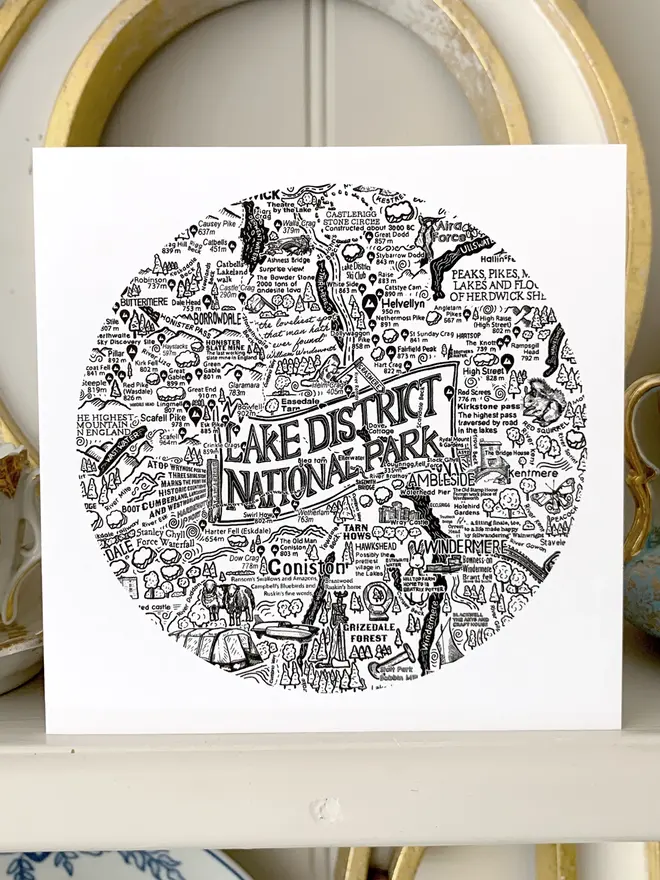 Lake District greetings card