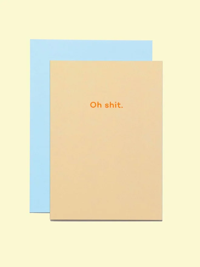 oh shit mean mail humorous card