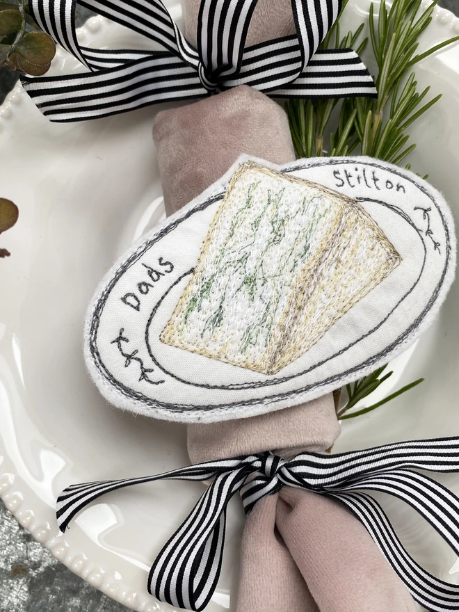 Personalised Stilton Christmas Decoration