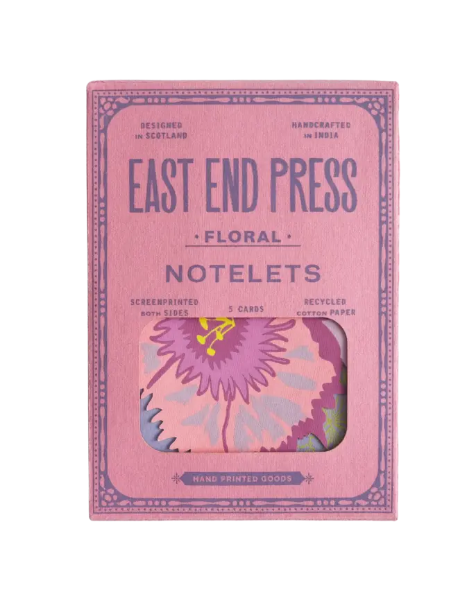 Floral Notecards (Pack Of 5)