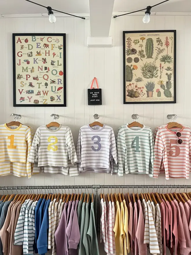 kids long sleeve number tshirt