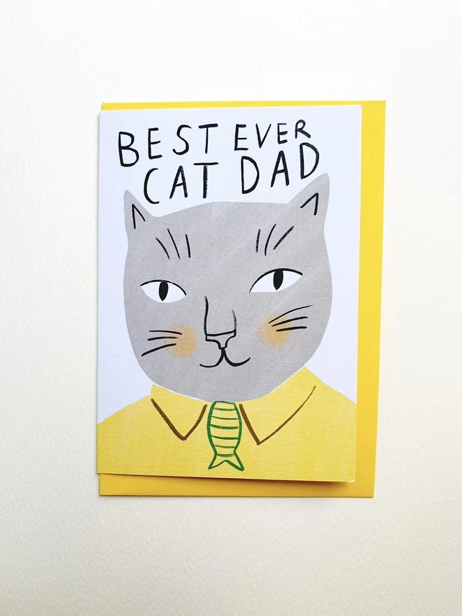 'Best Cat Dad Ever' Father's Day Card