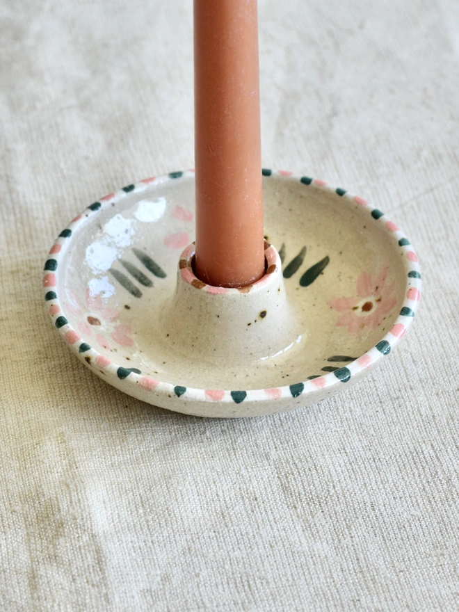 Ceramic 'Nessa' Candleholder