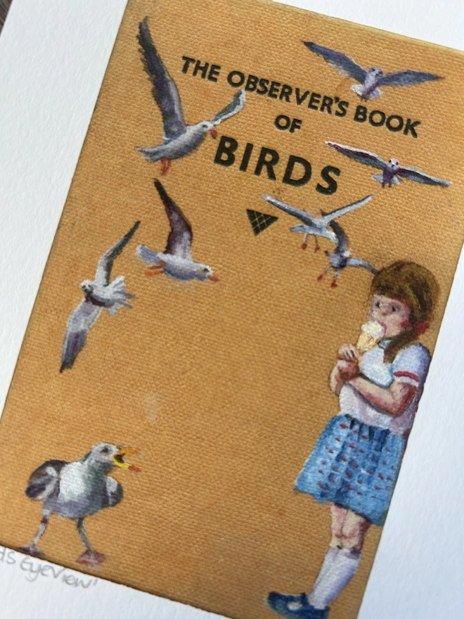 ice cream seagulls book cover print