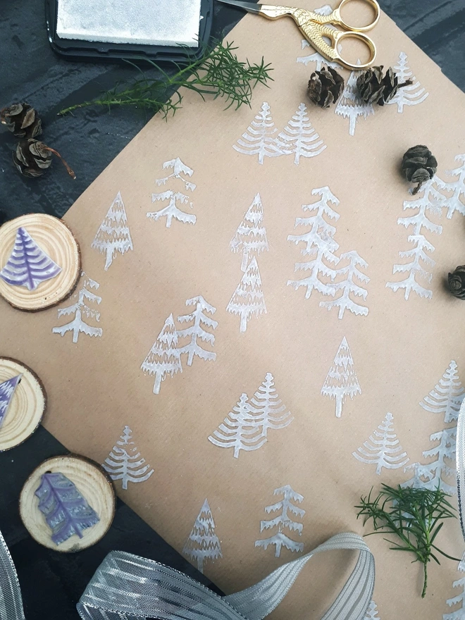 Christmas Tree Ink Stamp