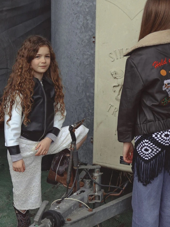'Hold Ya Horses' Leather Jacket