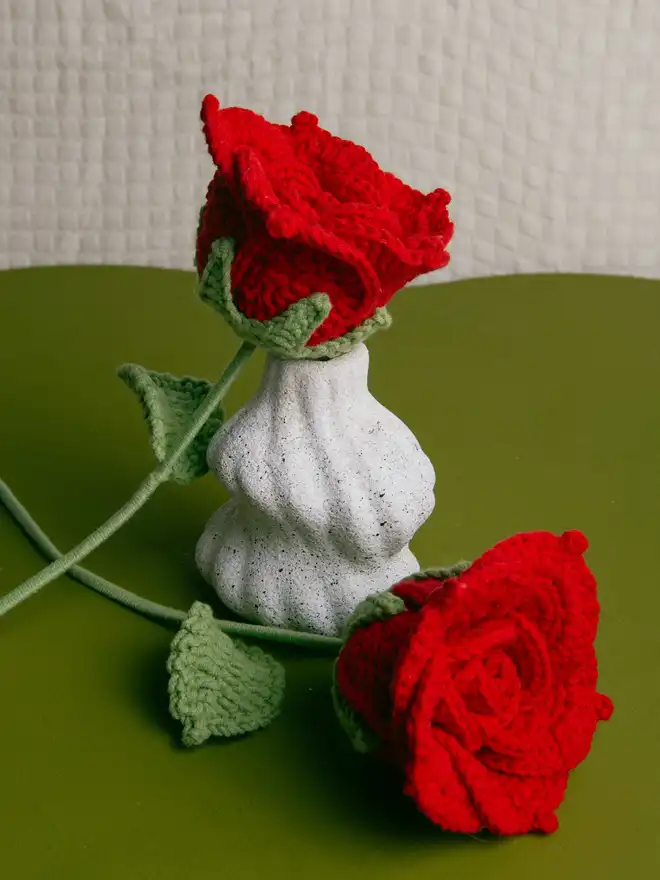 The Way to You Crochet Flower Eucadorian Rose