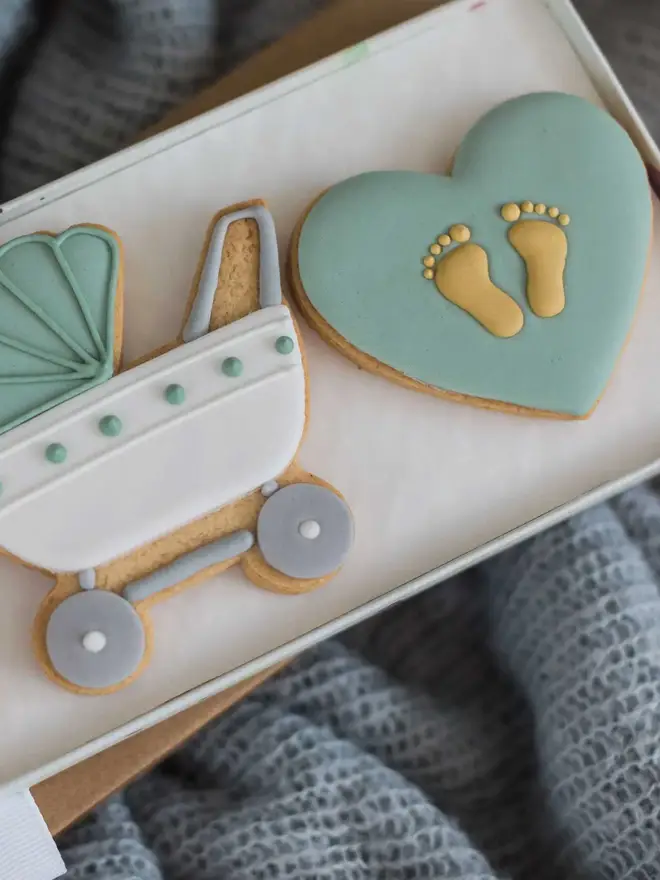 Personalised New Baby Biscuit Gift