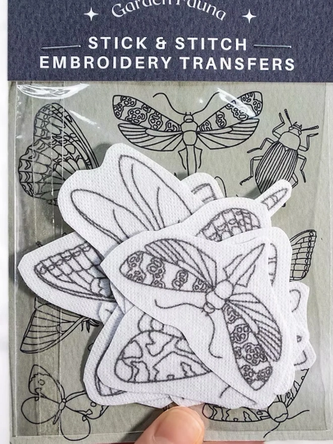 Garden Fauna Stick & Stitch Soluble Embroidery Transfer Set