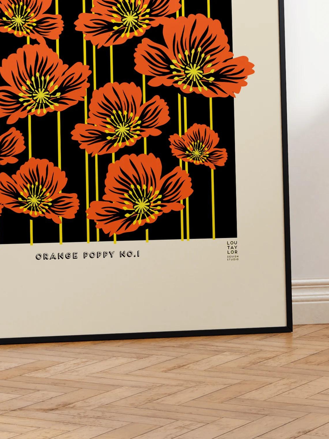 orange poppy Giclee print