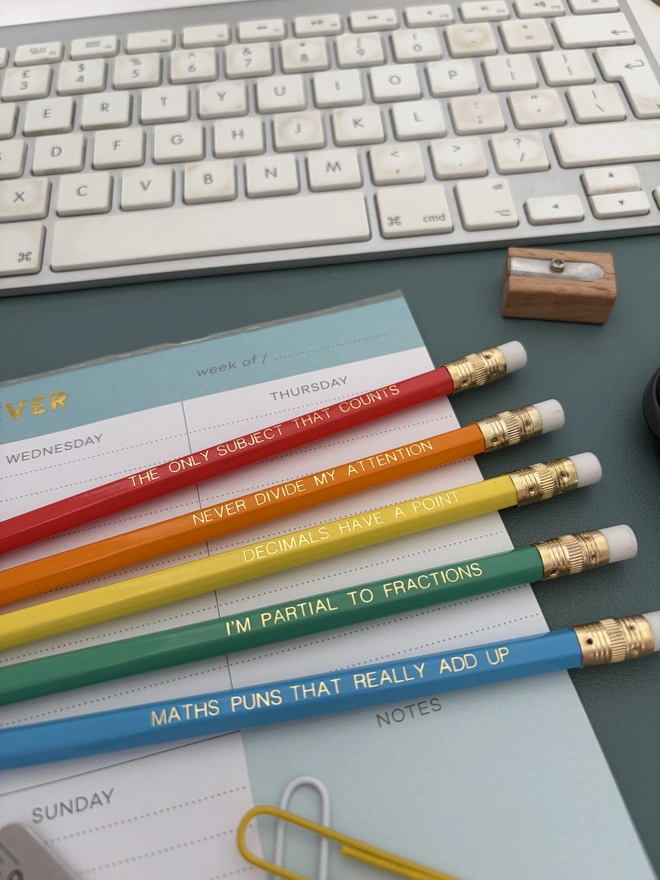 Maths Teacher HB Pencils Set