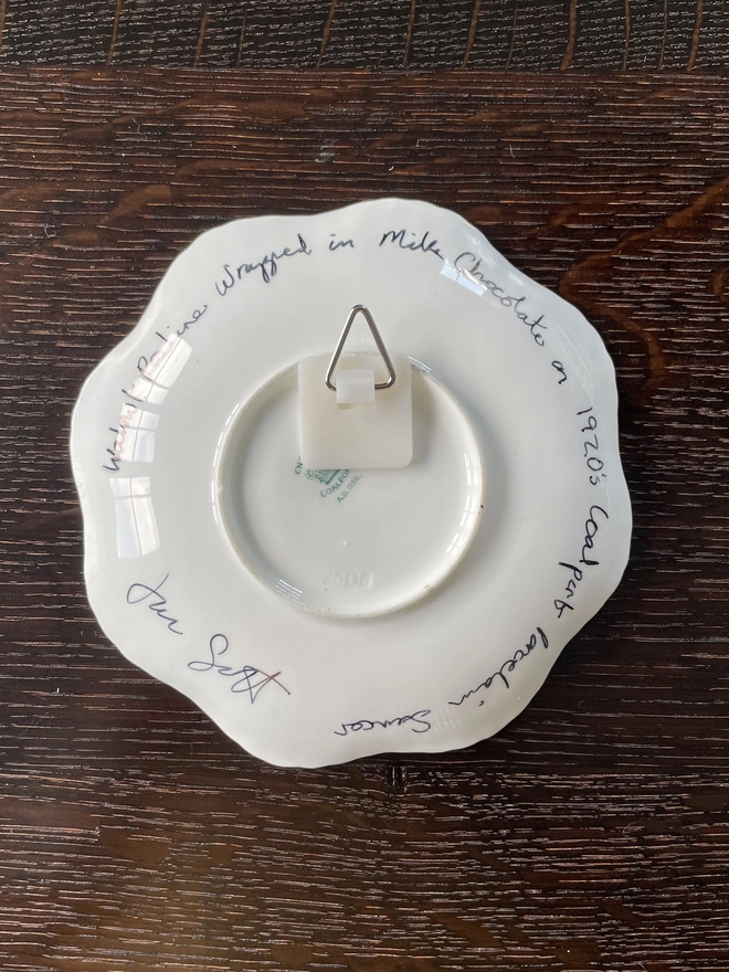 plate hook on back of saucer