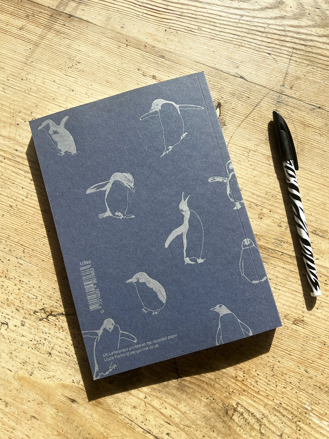 Back of the Multi Penguin note book.