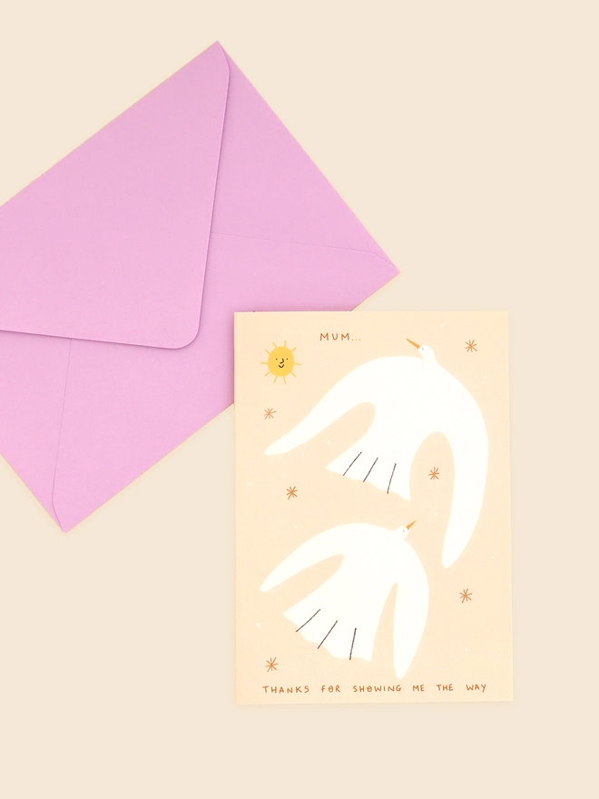 'Mum, Thanks For Showing Me The Way' Mother's Day Card