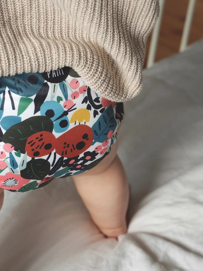 reusable nappy cloth diaper print pattern illustration baby eco sustainable
