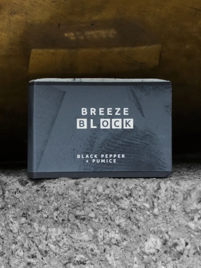 Black Pepper & Pumice Breeze Block Soap Bar