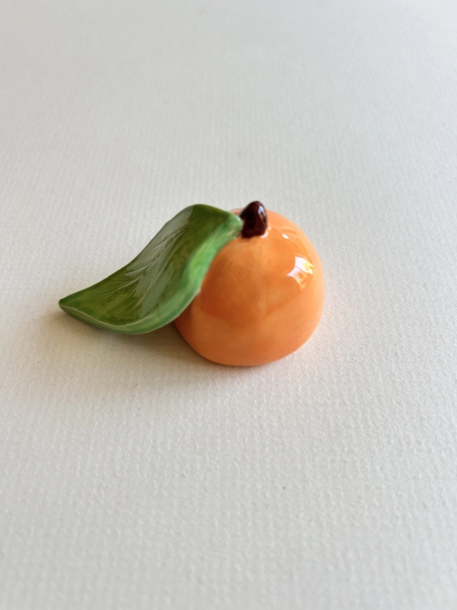 Christmas Clementine Mini Ceramic Candle Snuffer