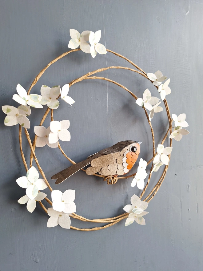 robin red breast sculpture