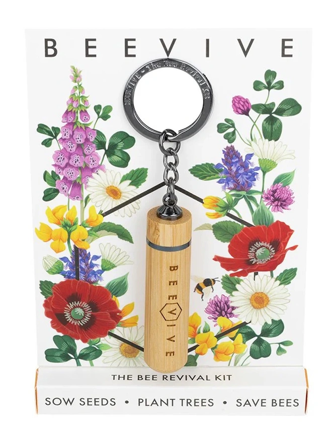 Bee Revival Kit Dual Use Keyring Bamboo Edition