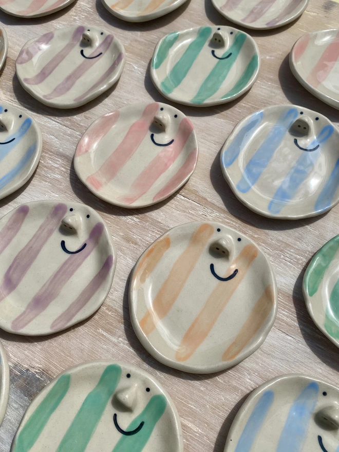 Stripe trinket tray group photo