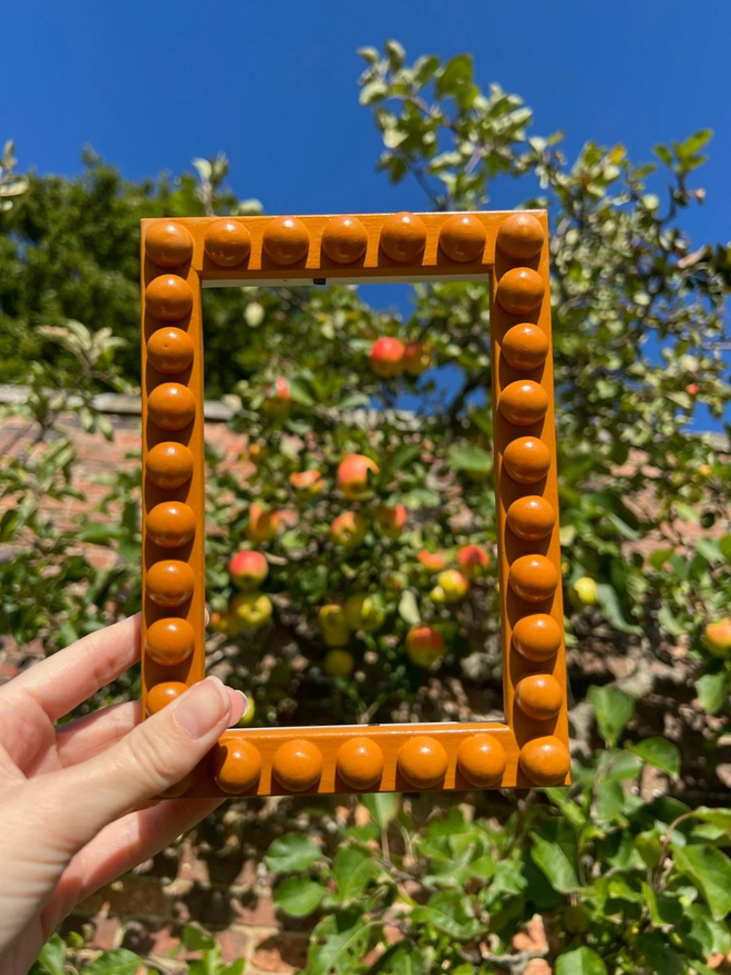 Orange Bobbin Photo Frame