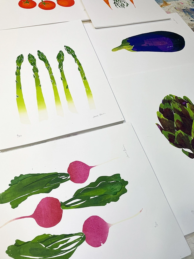 Asparagus Screenprint