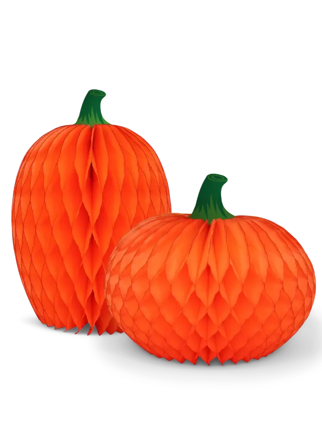 Honeycomb Pumpkin Duo Orange