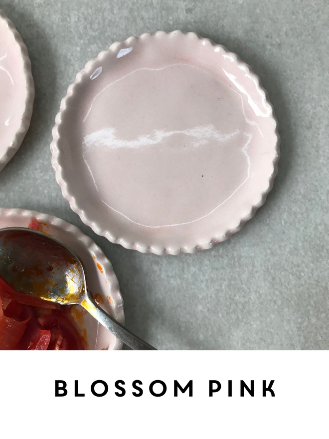 Scalloped Edge Ceramic Coasters