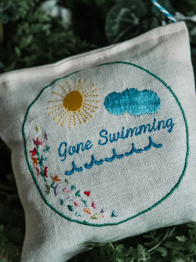 Gone Swimming Lavender filled sachet