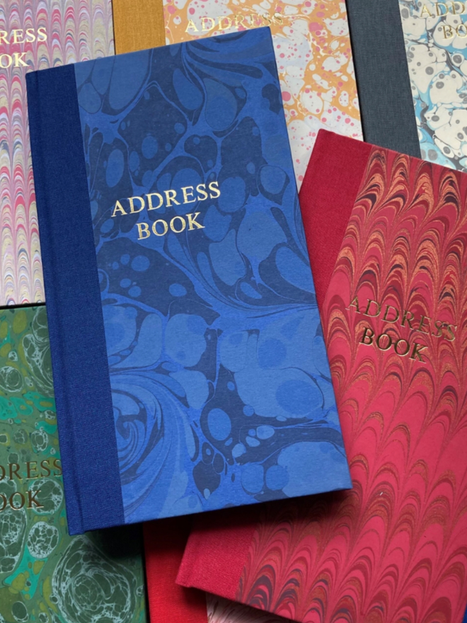 Slim Address Book. A selection of address books.