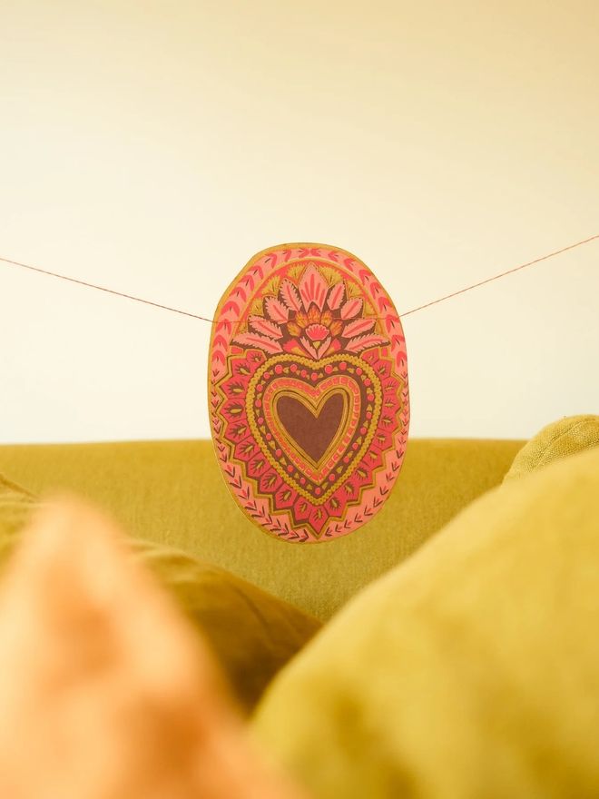 Saint Valentine Heart Garland